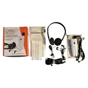 Williams Sound PockeTalker 2.0 Personal Hearing Amplifier w/Headphones Ergonomic